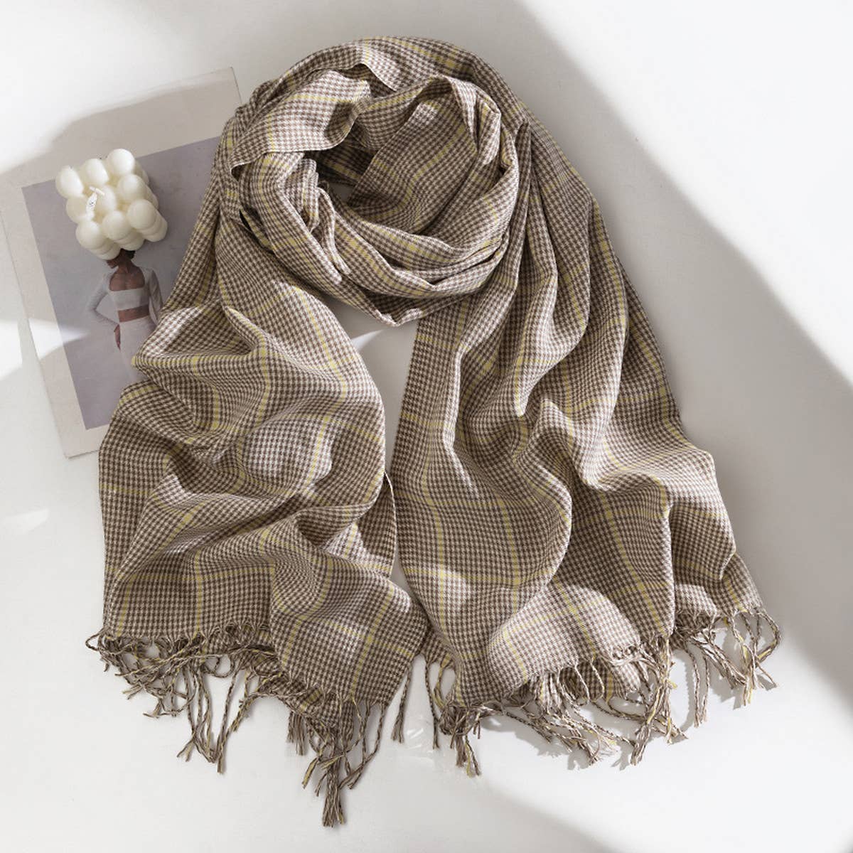 Women Autumn And Winter Plaid Scarf_Cwasc0995