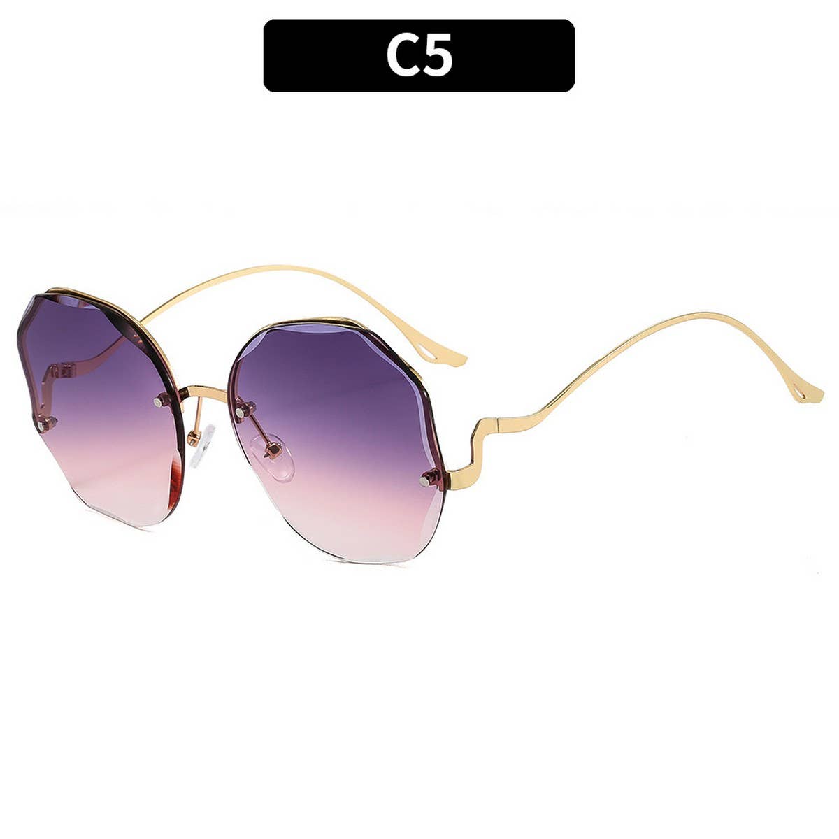 FASHIONABLE AND HIGH END RIMLESS SUNGLASSES_CWASG0383