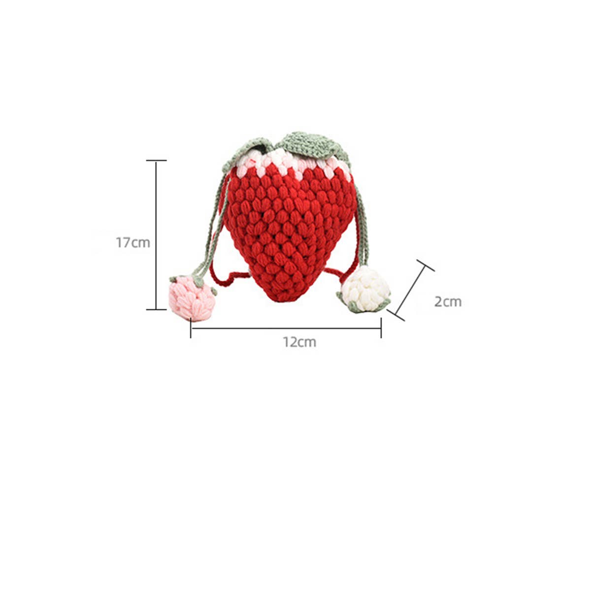 CUTE NEW CROCHET STRAWBERRY BAG_CWAB2399