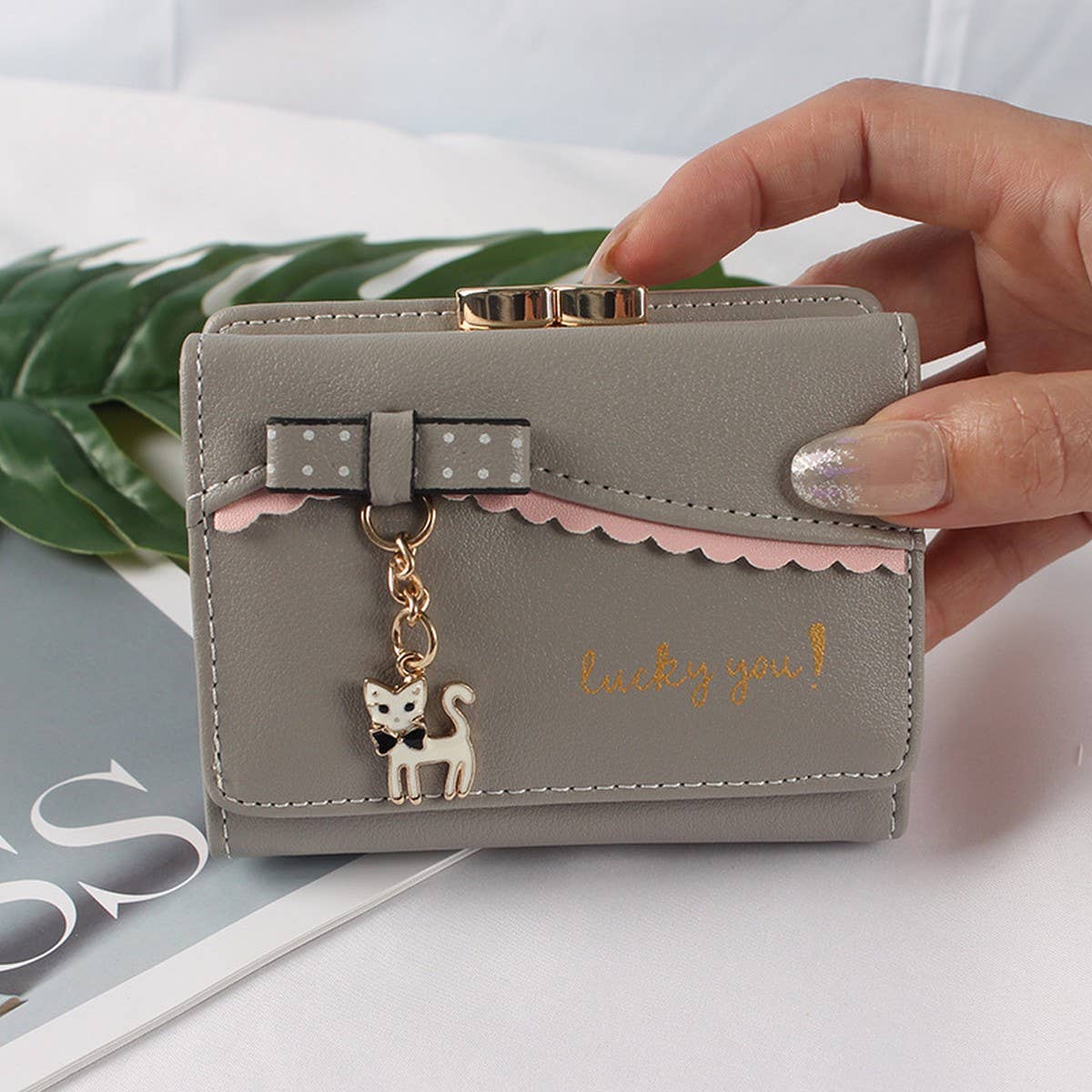 Women'S Small Animal Pendant Wallet_Cwab2341