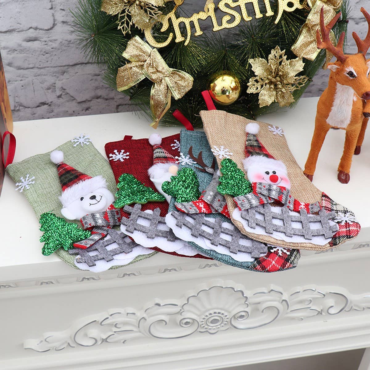 CHRISTMAS CANDY CHRISTMAS STOCKING GIFT BAG_CWMM1894