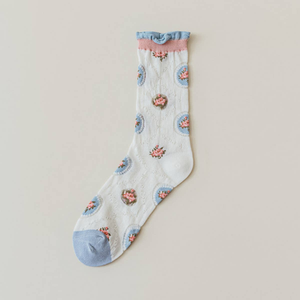 EXQUISITE CASUAL TRANSPARENT SOCKS_CWMS0563