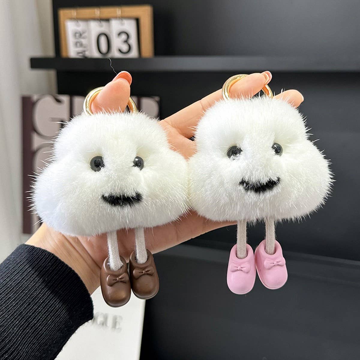 CUTE LITTLE CLOUD CAR KEYCHAIN PENDANT ACCESSORIES_CWMM2597