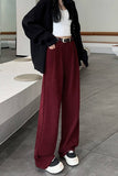 Straight leg high-waisted casual wide-leg pants_CWBLP1071