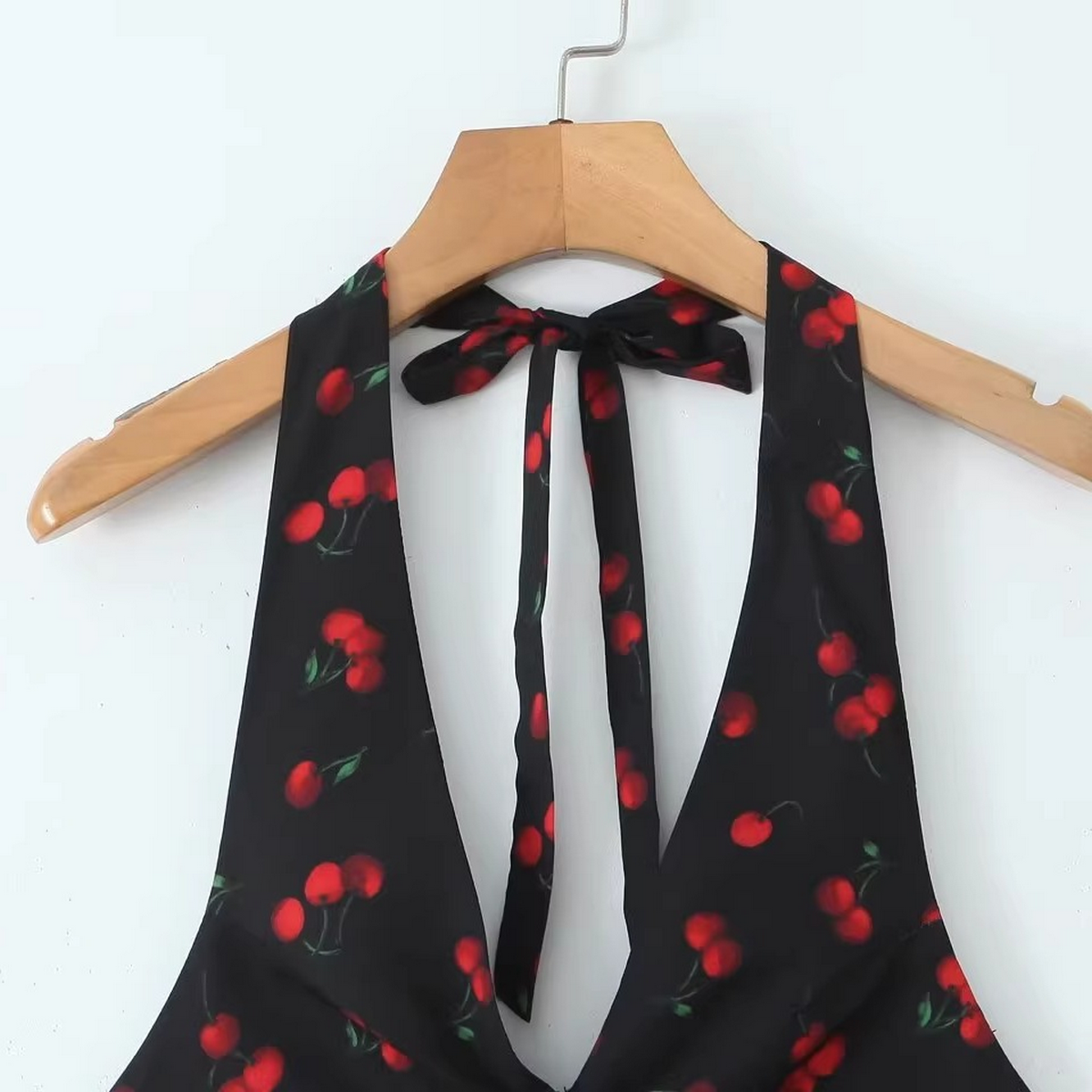 Womens French Style Halter Backless Short Dress_Cwdmd5819