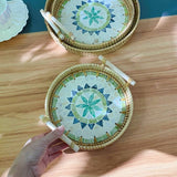 RATTAN SHELL STORAGE BASKET THREE PIECE SET_CWMM4492