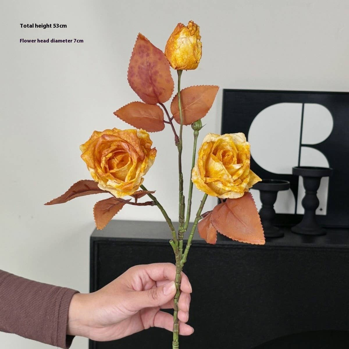 Vintage Autumn Oil Painting Burnt Rose_Cwmm6514