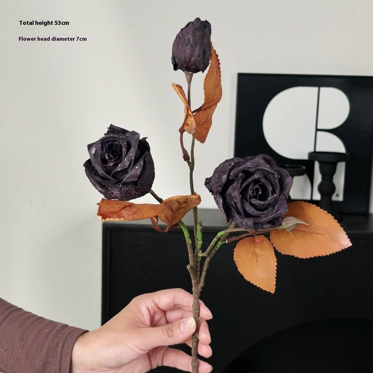 Vintage Autumn Oil Painting Burnt Rose_Cwmm6514