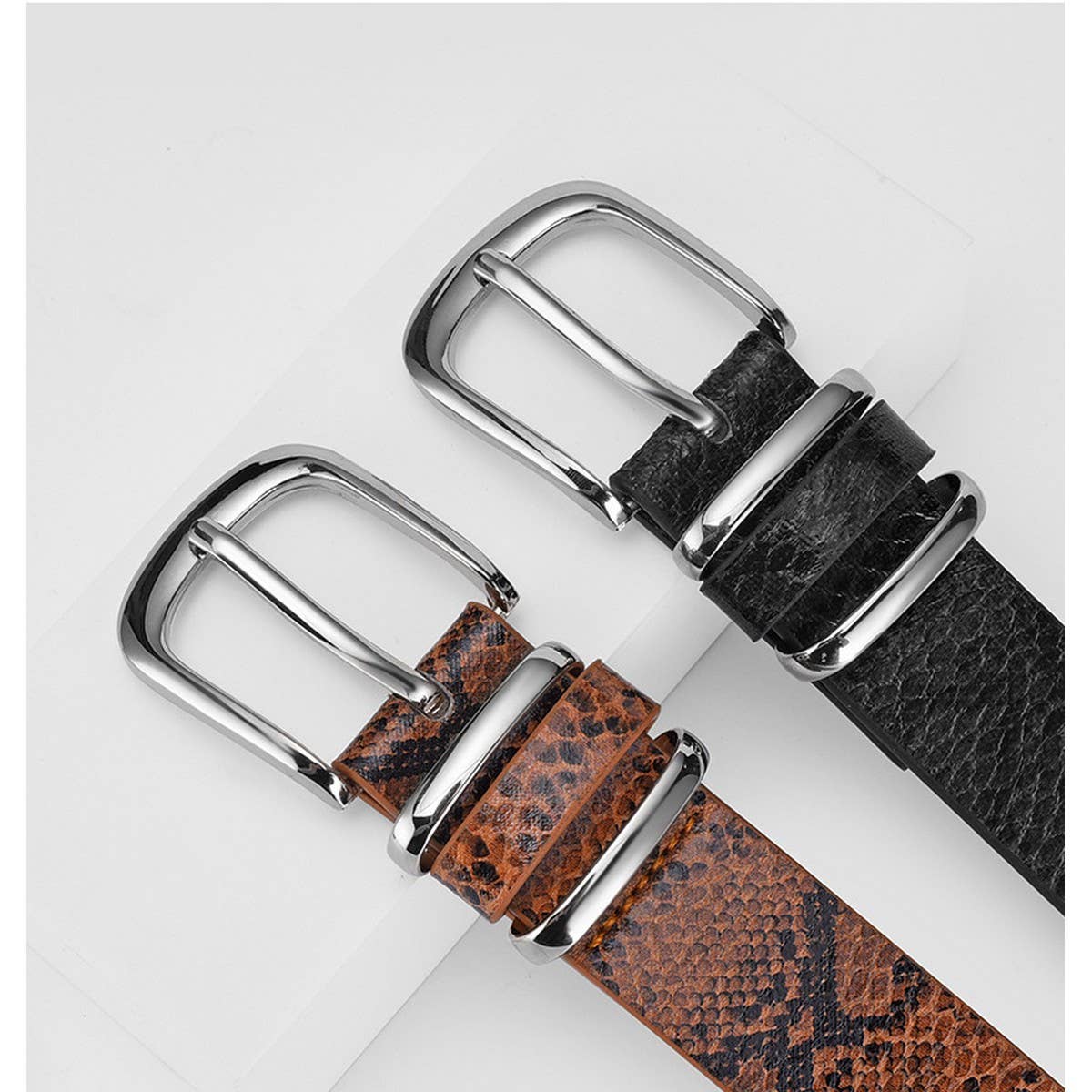 Vintage Serpentine Womens Pin Buckle Belt_Cwmm0764