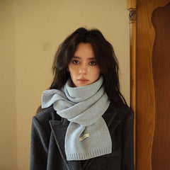 COLOR DOT KNIT SCARF COZY WINTER NECK WARMER_CWASC2304