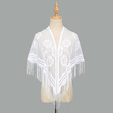 SUMMER WAISTCOAT HOLLOW TASSEL TRIANGLE SHAWL_CWMM1997