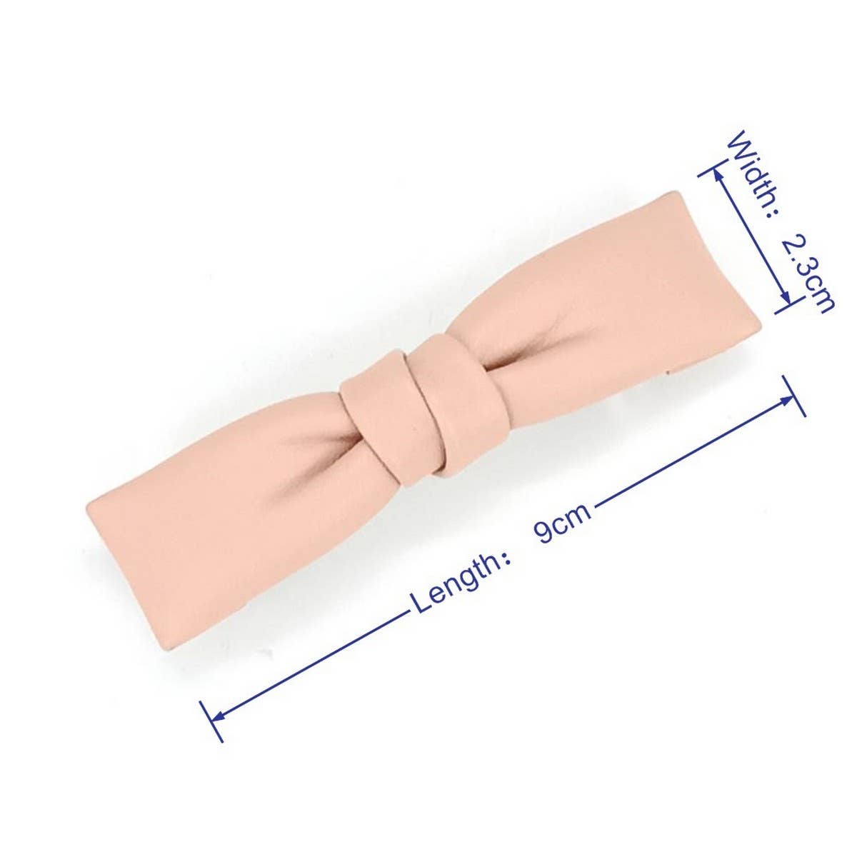 ELEGANT SIMPLE PU LEATHER BOW HAIR BARRETTE_CWAHA6351