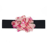HANDMADE FLORAL ELASTIC WAIST BELT FOR DRESSES_CWMM6415
