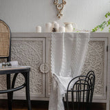 LACE HOLLOW WHITE TABLE DECORATION TABLECLOTH_CWMM1000