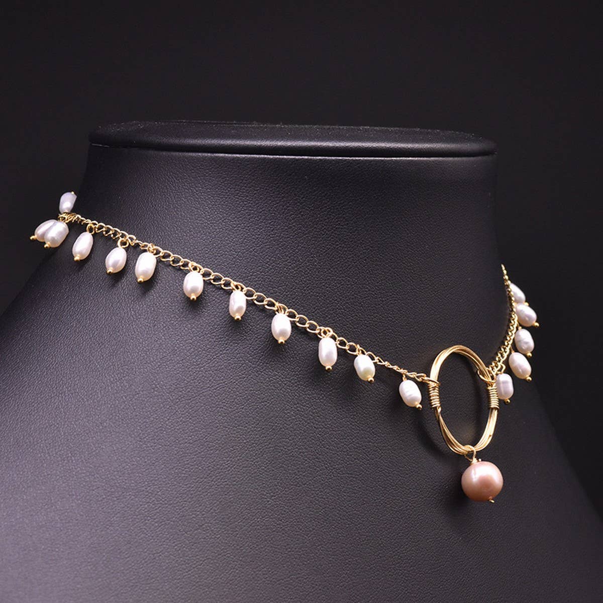 Womens All-Match High-End Pearl Necklace
