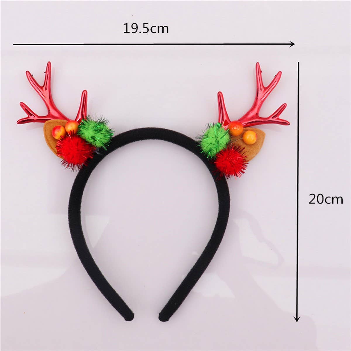 CHRISTMAS DEER ANTLERS CHILDRENS HEADBAND_CWAHA2737