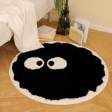 CUTE SOOT PLUSH ROUND RUG CARTOON FLOOR MAT_CWMM7510