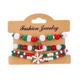 COLORFUL DIAMOND STUDDED SNOWFLAKE ELASTIC BEADS_CWAJE2382