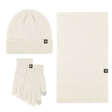 KNITTED GLOVES SCARF HAT WOOL THREE PIECE SET_CWMM2778