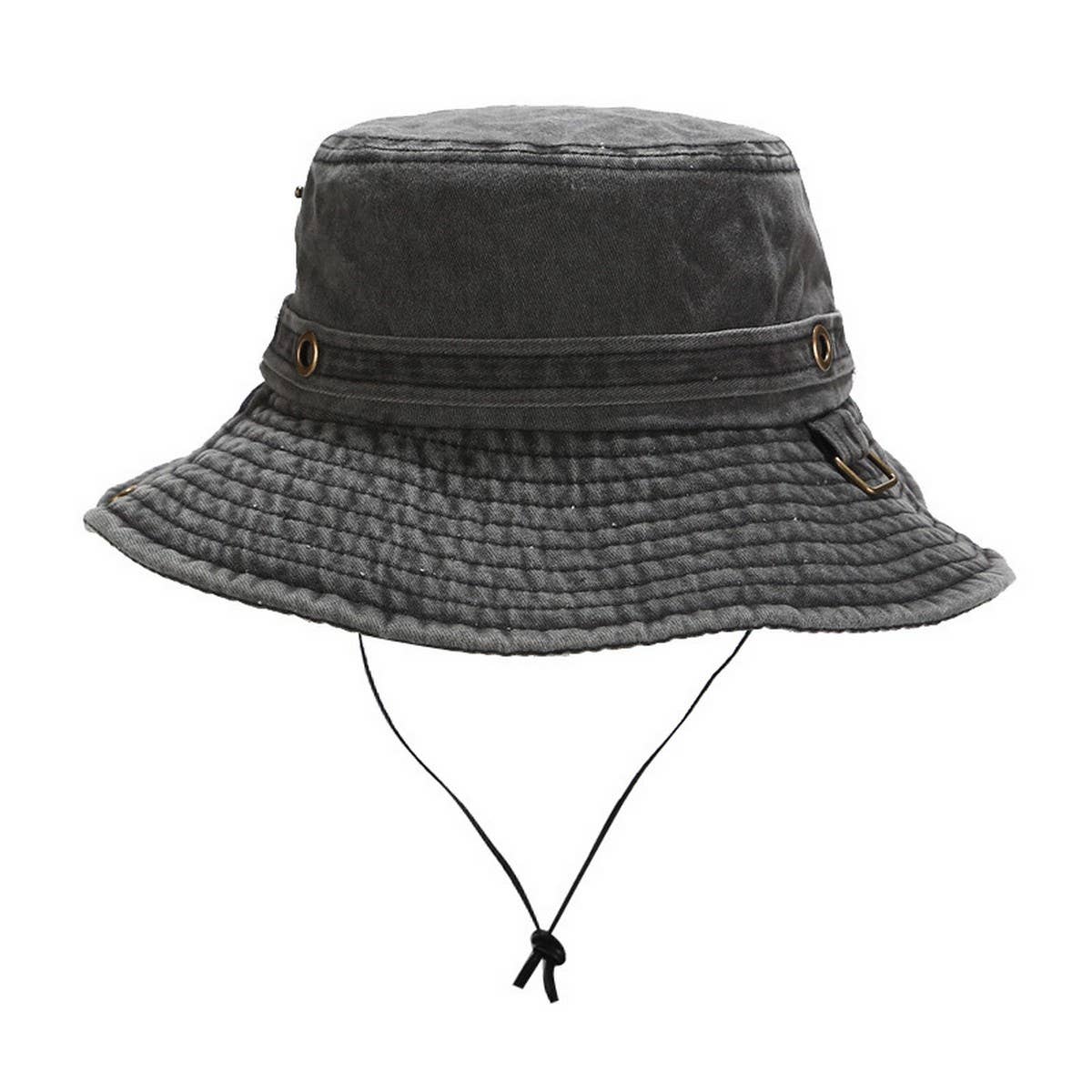 Washed Camo Cotton Bucket Hat For Outdoor Travel_Cwah3840