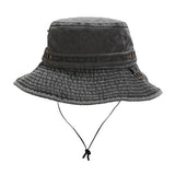 Washed Camo Cotton Bucket Hat For Outdoor Travel_Cwah3840