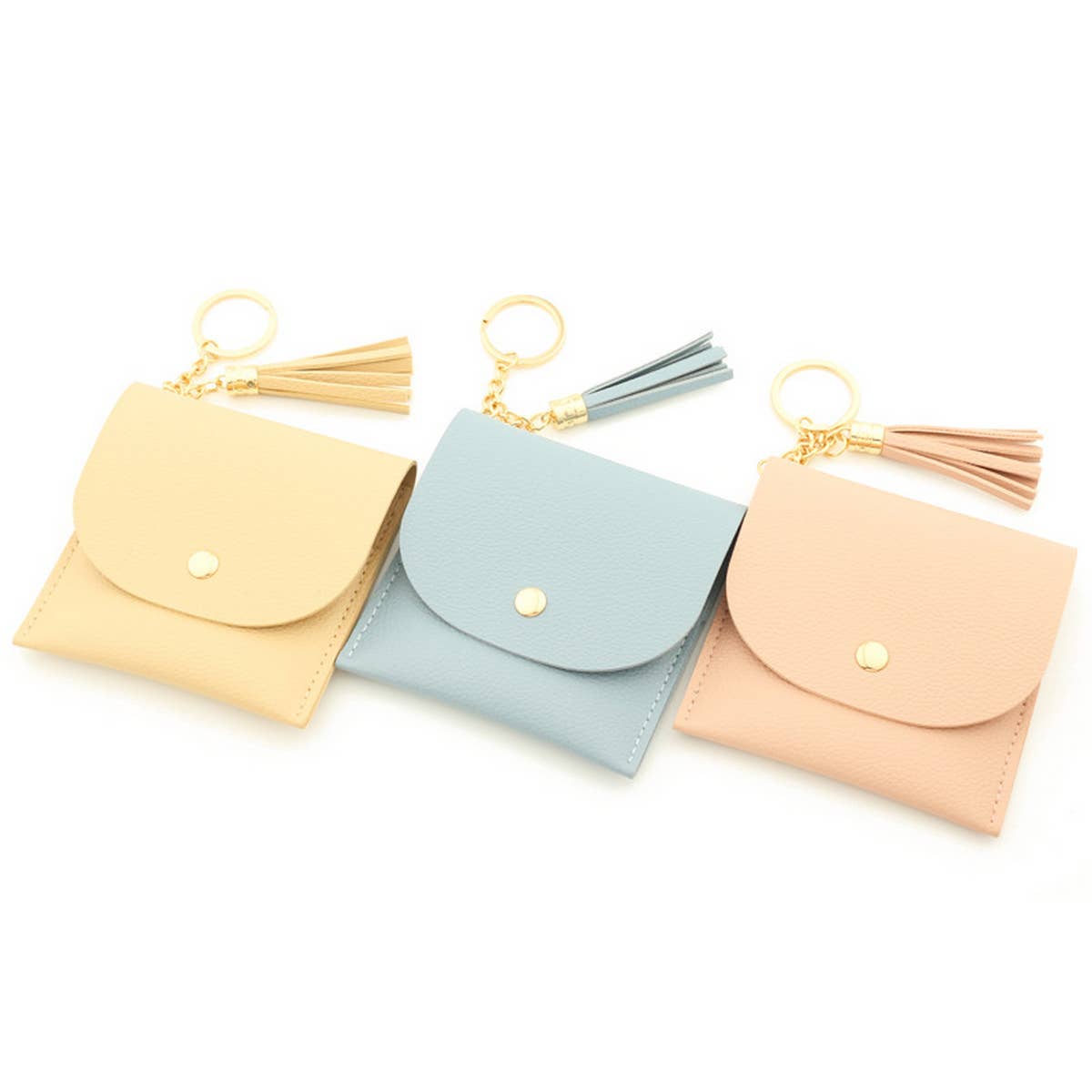 NEW SOLID COLOR CARD HOLDER KEYCHAIN_CWMM1291