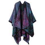 CAPE DARK DOUBLE SIDED WARM OUTER WEAR THICK SHAWL_CWASC2126