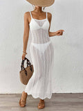 Woven Hollow Sexy Slim Dress Holiday Slip Dress