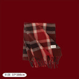 Cwasc2723_Christmas Plaid Atmosphere Warm Scarf