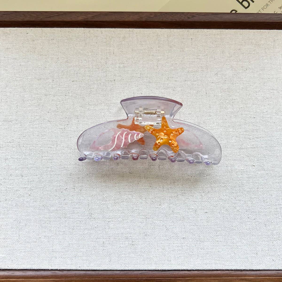 MINIMAL CLEAR BAG STARFISH CLAW CLIP OCEAN VIBES_CWAHA5825