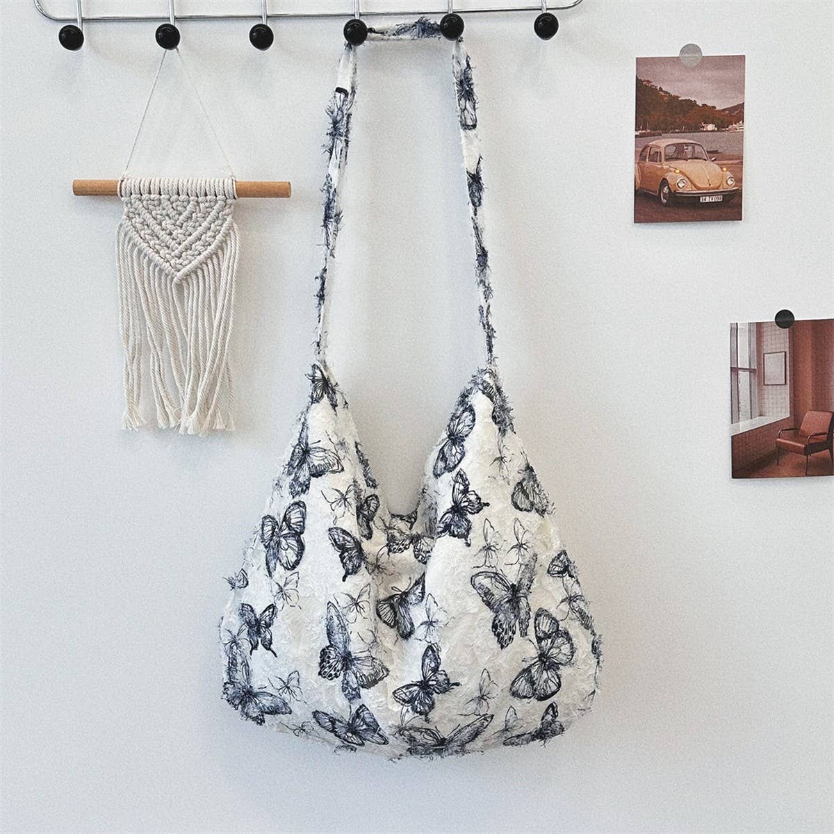 Cwab5810_Summer Lace Art Large Capacity Thin Underarm Bag