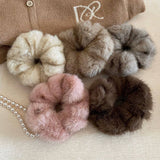FAUX MINK PLUSH HAIRBAND HAIR ACCESSORIES_CWAHA4041