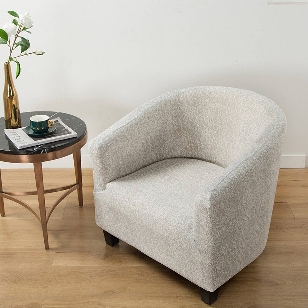 SINGLE SOFA CHAIR COVER SMALL ROUND FIT_CWMM8319