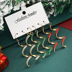 CHRISTMAS ALL MATCH PERSONALIZED EARRINGS SET_CWMM2612