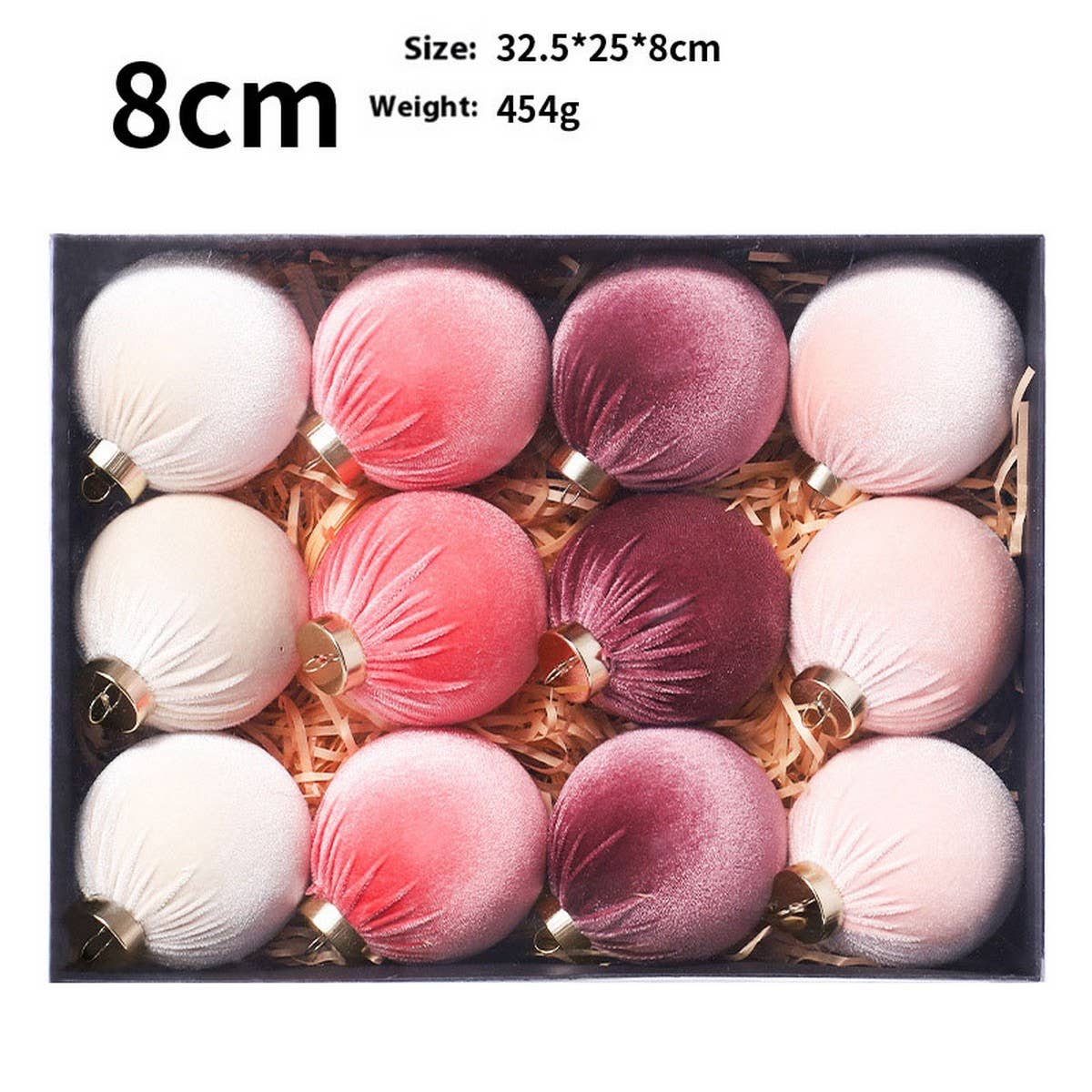 INS VELVET WRAPPED CHRISTMAS BALL GIFT SET_CWMM9866