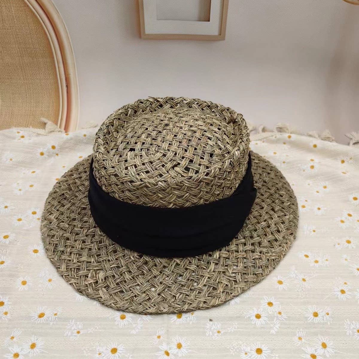 NEW HAND WOVEN SUN PROTECTION STRAW HAT_CWAH3561
