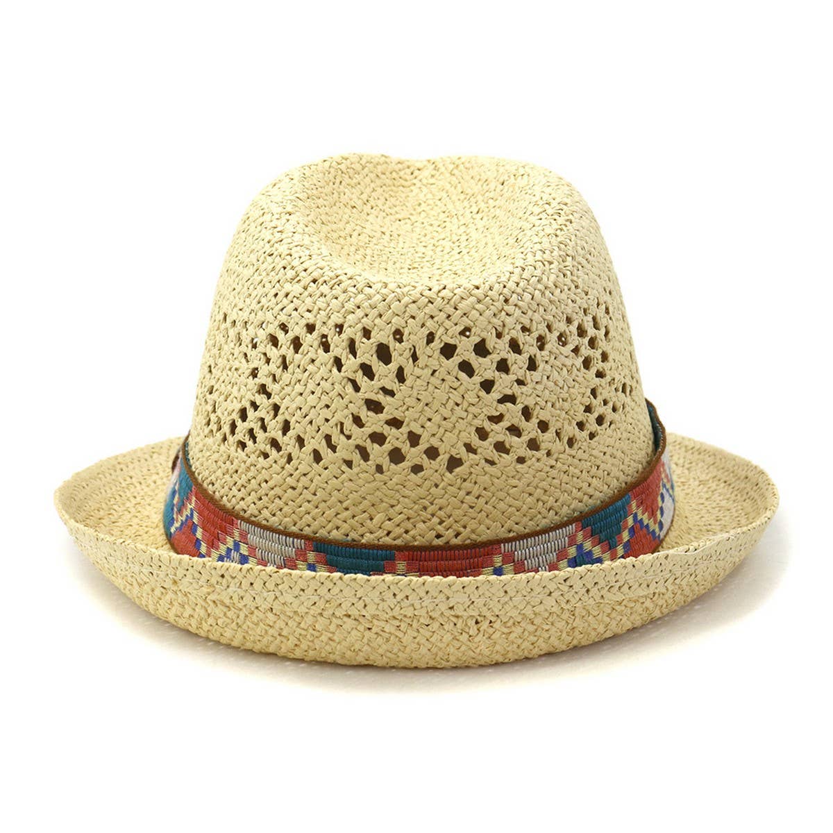 SPRING AND SUMMER HAND KNITTED PANAMA HAT_CWAH1255