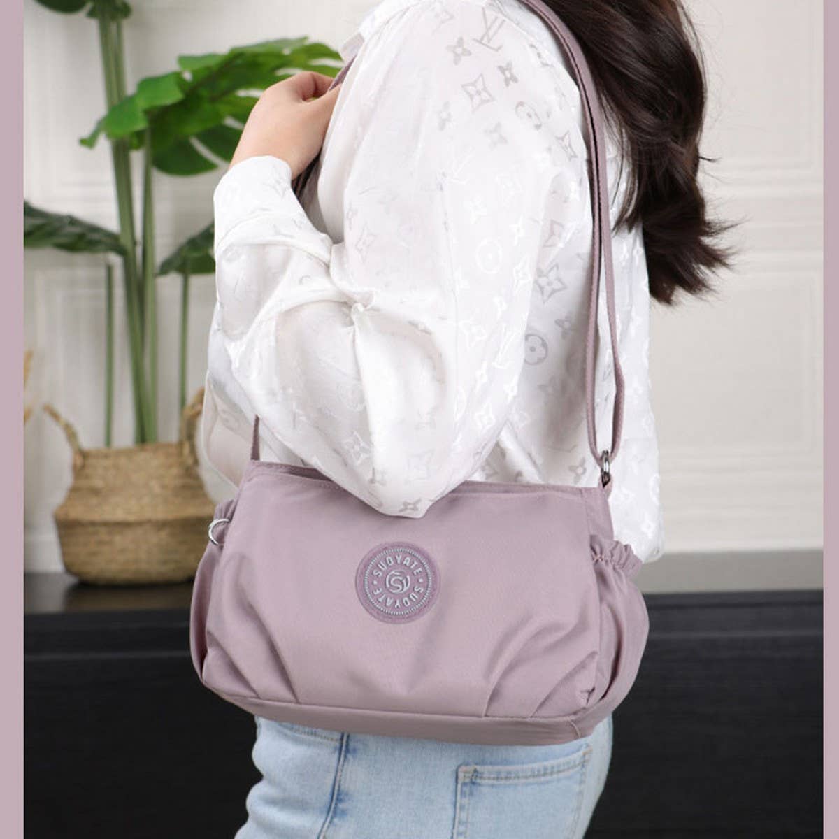 Waterproof Fabric Casual Shoulder Messenger Bag_Cwasc1757