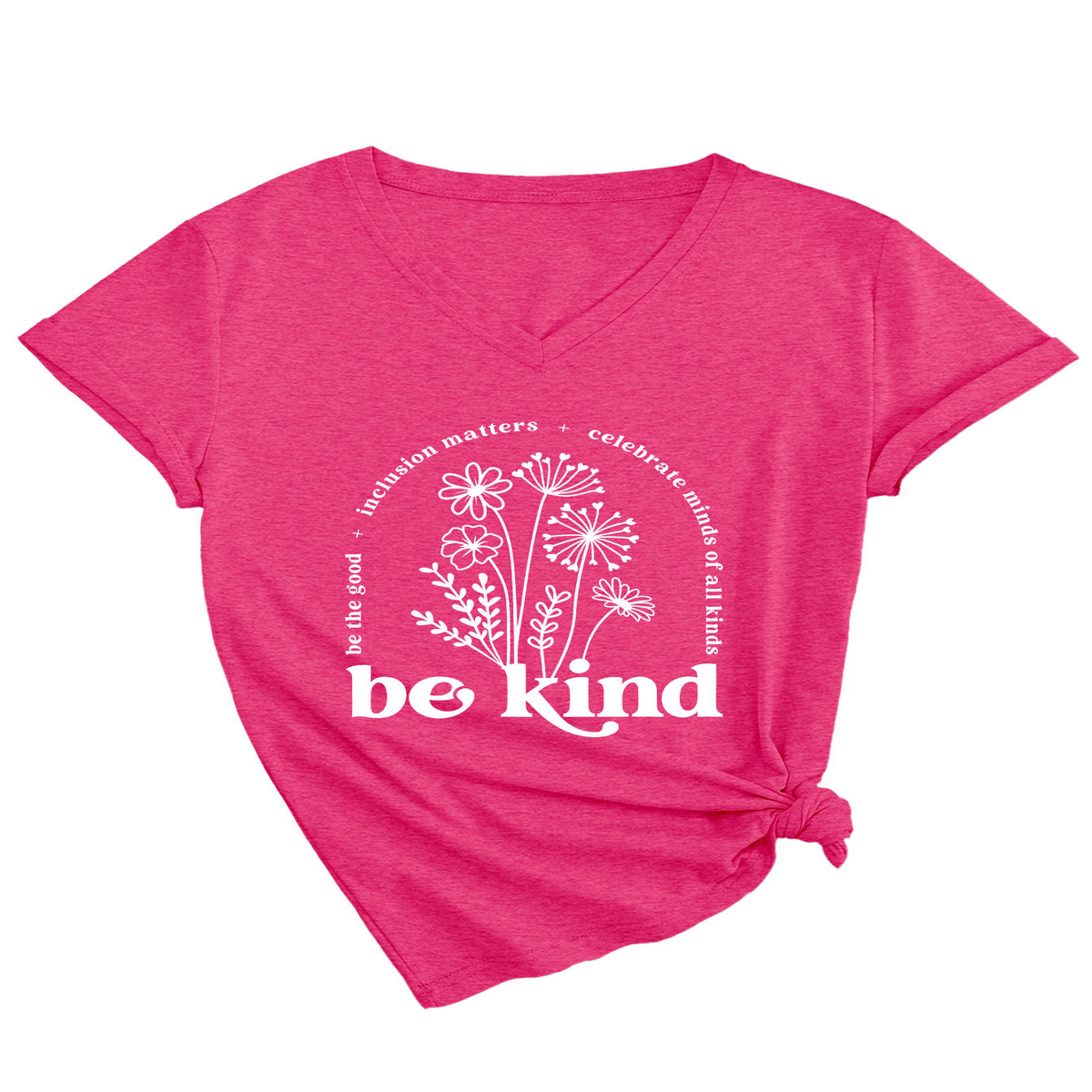 Women Summer T-Shirt Elegan V-Neck Style_Cwtts1542