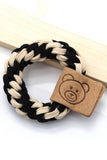 5PCS BEARS DECORATIVE TWO TONE CASUAL HAIR TIE_CWAHA0187