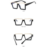 FASHIONABLE SQUARE FLAT GLASSES ANTI BLUE LIGHT_CWASG0317