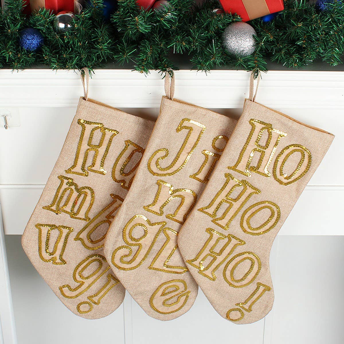 SEQUINED LETTER CHRISTMAS STOCKING CANDY BAG_CWMS1457