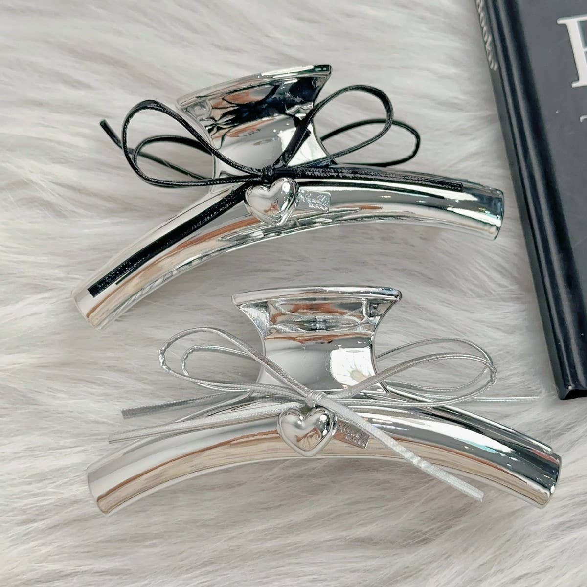 NICHE DESIGN BOW HEART PENDANT HAIRPIN_CWAHA2374
