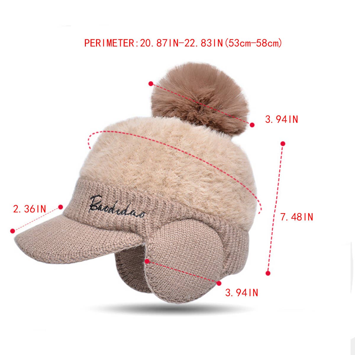 Winter Warm Ear Protection Duckbill Baseball Cap_Cwasc1140