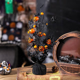 BLACK HALLOWEEN PUMPKIN MAPLE LEAF DECOR TREE_CWMM9828