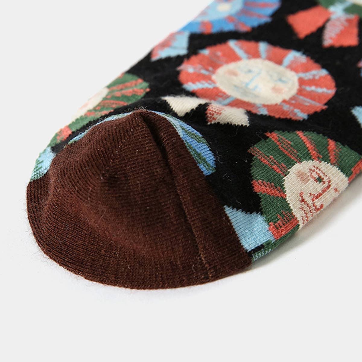 FRENCH FASHION BRAND COTTON THERMAL SOCKS_CWMS0194