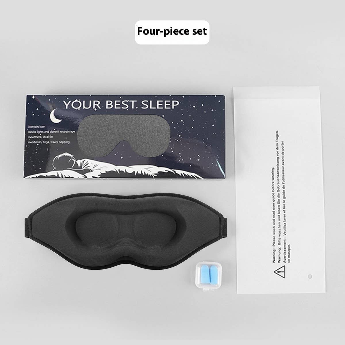 3D CONTOURED EYE MASK LIGHT BLOCKING SOFT_CWMM8045