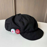 COLOR BUTTON PAINTER ASYMMETRICAL CLOUD BERET_CWAB2900