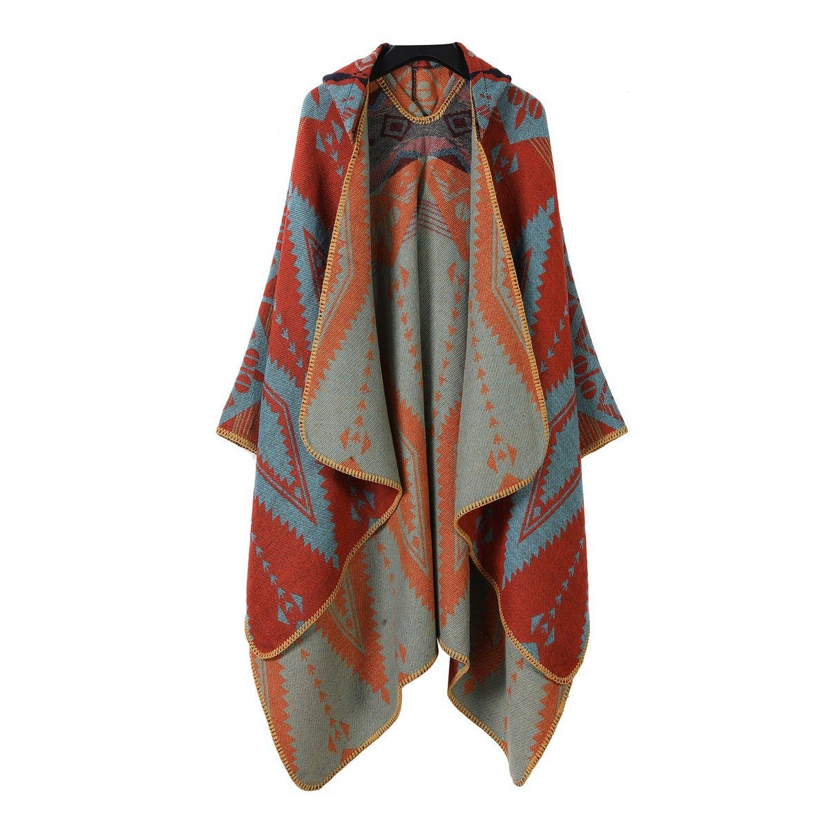 HOODED CAPE SCARF WEAR ETHNIC STYLE SHAWL_CWASC2266