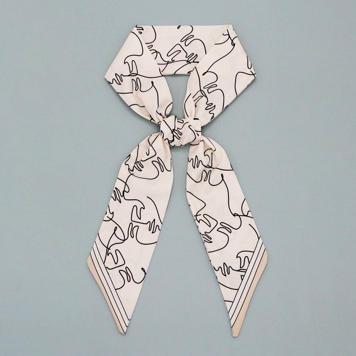 LONG BOHO SCARF HAIR RIBBON PURSE STRAP_CWASC0074